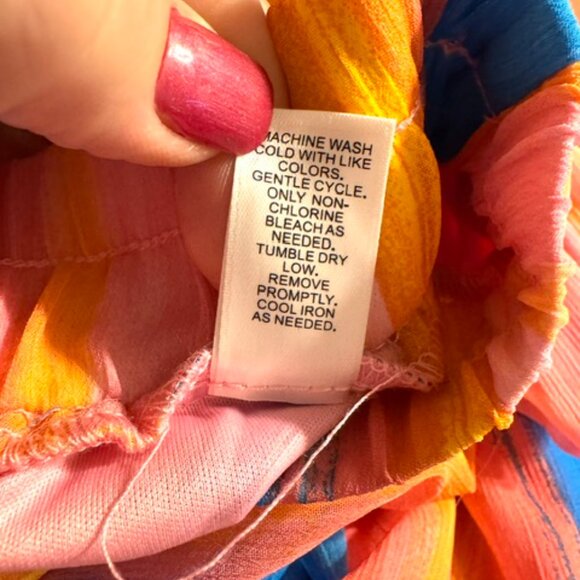 ❤️NWT PERFECT for SPRING/SUMMER/BEACH PALAZZO PANTS  SIZE: LARGE - Picture 6 of 8